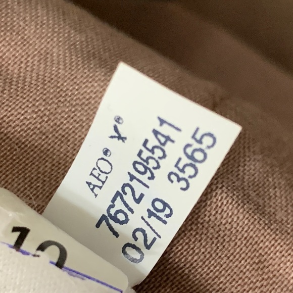 American Eagle High Rise Wide Leg Crop Pants in Dusty Pink - Picture 6 of 6